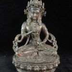 VERY RARE OLD CHINESE TIBETAN BRONZE "GUANYIN" BUDDHA STATUE VERY RARE OLD CHINESE TIBETAN BRONZE "GUANYIN" BUDDHA STATUE