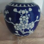 Chinese Prunus Hawthorn Cherry Blossom Ginger Jar Chinese Prunus Hawthorn Cherry Blossom Ginger Jar