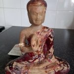 Vintage Ceramic seated Buddha hand made Kymer ceramics with certificate Vintage Ceramic seated Buddha hand made Kymer ceramics with certificate