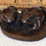 Netsuke Japanese Chinese frogs figure Netsuke Japanese Chinese frogs figure