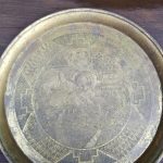 Antique/Vintage Hand Engraved Brass tray Chinese Scene Arts & Crafts Antique/Vintage Hand Engraved Brass tray Chinese Scene Arts & Crafts