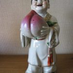 Antique Porcelain statue of CHINESE BOY, STAMPED on base 1 85 77 China figurine Antique Porcelain statue of CHINESE BOY, STAMPED on base 1 85 77 China figurine