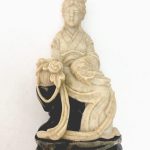 Quality Detailed Carved Hardstone Or Soapstone Japanese / Geisha Woman Figure Quality Detailed Carved Hardstone Or Soapstone Japanese / Geisha Woman Figure