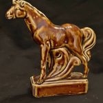 Vintage Oriental Ceramic Horse Figurine Vintage Oriental Ceramic Horse Figurine