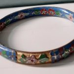 CHINESE GOLD Gilded & Cloisonne Enamel Bangle Vintage China bracelet bangle CHINESE GOLD Gilded & Cloisonne Enamel Bangle Vintage China bracelet bangle