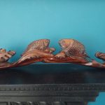 ANTIQUE CHINESE CARVED WOODEN FISH RUYI SCEPTRE GOOD LUCK SYMBOL ANTIQUE CHINESE CARVED WOODEN FISH RUYI SCEPTRE GOOD LUCK SYMBOL