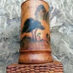 Japanese Bamboo Pencil/Brush Holder. Japanese Bamboo Pencil/Brush Holder.