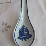 Set of two Vintage Chinese Blue & White Porcelain Soup/Rice Spoon Set of two Vintage Chinese Blue & White Porcelain Soup/Rice Spoon