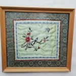 LOVELY STYLISH VINTAGE CHINESE EMBROIDERY ON SILK 1/3 LOVELY STYLISH VINTAGE CHINESE EMBROIDERY ON SILK 1/3