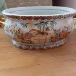 Caramic Fish Bowl/Foot Spa/Pot. Chinese/Oriental/Asian. Antique/Retro.Hand Decor Caramic Fish Bowl/Foot Spa/Pot. Chinese/Oriental/Asian. Antique/Retro.Hand Decor