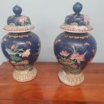 Vintage Chinese Lidded Vases