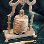 Vintage Chinese Temple Bell on Stand Vintage Chinese Temple Bell on Stand