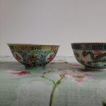 Vintage Chinese Porcelain Famille rose bowl and Free dragon bowl Vintage Chinese Porcelain Famille rose bowl and Free dragon bowl