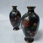 Two Miniature Cloisonne Vases Two Miniature Cloisonne Vases