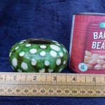 Rare Antique Sancai Glazed Chinese Pottery Small 10x5 cm Bowl Spinach Green