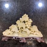 Antique Soapstone Carvings - Japanese - Grapes Vines Antique Soapstone Carvings - Japanese - Grapes Vines