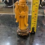 Antique Carving Soapstone / Jade - Japanese / Chinese Man With Stand Antique Carving Soapstone / Jade - Japanese / Chinese Man With Stand