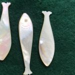 Six 300 year old fishy Chinese mother of pearl trading counters, great condition Six 300 year old fishy Chinese mother of pearl trading counters, great condition