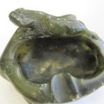 Vintage Eastern Jadeite Ornamental Dish Ashtray or Artists Mixing Bowl ? Vintage Eastern Jadeite Ornamental Dish Ashtray or Artists Mixing Bowl ?