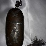 Very rare Chinese Bronze Inro Glasses Case. Post 1940.Etched Very rare Chinese Bronze Inro Glasses Case. Post 1940.Etched