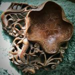 Soapstone Dragon Carving Bonbon/Trinket/Keys Bowl Soapstone Dragon Carving Bonbon/Trinket/Keys Bowl