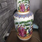 Large Chinese Pottery Vase Decorated In Japanese Garden Scenes by Shang Large Chinese Pottery Vase Decorated In Japanese Garden Scenes by Shang
