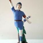 Chinese Cultural Revolution Theatre Ballet Porcelain Ceramic Figurine Gun Dancer Chinese Cultural Revolution Theatre Ballet Porcelain Ceramic Figurine Gun Dancer