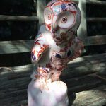 Amazing Antique Chinese Ceramic Owl. Hand Painted And Signed. Oof, - Beautiful Amazing Antique Chinese Ceramic Owl. Hand Painted And Signed. Oof, - Beautiful
