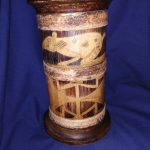 Quill pot Chinese ? carved bamboo Quill pot Chinese ? carved bamboo