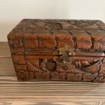 Beautiful Chinese carved Camphor trinket wooden box Beautiful Chinese carved Camphor trinket wooden box