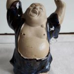 Small Chinese Vintage Mudman Figure Laughing Buddha Small Chinese Vintage Mudman Figure Laughing Buddha