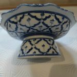 Vintage Chinese Porcelain Blue Prunus Vase , signed Vintage Chinese Porcelain Blue Prunus Vase , signed