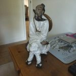 Superb Vintage Chinese Mudman Figurine Of A Chinese Warrior Superb Vintage Chinese Mudman Figurine Of A Chinese Warrior