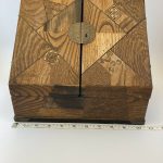 Vintage Chinese lacquered Stationary Cabinet Box Letter Postcard holder wood Vintage Chinese lacquered Stationary Cabinet Box Letter Postcard holder wood