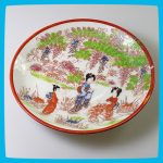 vintage antique old Porcelain China Plate Dish Oriental Asian Chinese Marked vintage antique old Porcelain China Plate Dish Oriental Asian Chinese Marked