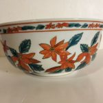 Vintage Chinese Pottery Fruit Bowl By Kewdo Hand Made Hand Painted Vintage Chinese Pottery Fruit Bowl By Kewdo Hand Made Hand Painted