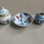 3 sweet little Oriental Asian Far East dishes pots Chinese Japanese antique? 3 sweet little Oriental Asian Far East dishes pots Chinese Japanese antique?