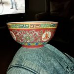 4 Vintage Mun Shou Jingdezhen Coral Red Chinese Ceramic Rice Bowl 4 Vintage Mun Shou Jingdezhen Coral Red Chinese Ceramic Rice Bowl