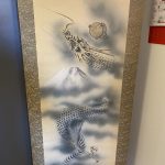 Large Antique Original Hand Painted Dragon Silk Scroll Painting Large Antique Original Hand Painted Dragon Silk Scroll Painting