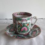 Antique Chinese Famillie Rose Cup And Saucer Set RARE Antique Chinese Famillie Rose Cup And Saucer Set RARE