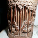 Chinese Carved Bamboo Brush Pot Chinese Carved Bamboo Brush Pot