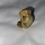 Chinese carved soapstone monkey. Chinese carved soapstone monkey.