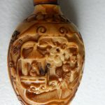 CHINESE ANTIQUE HANDCARVED IVORINE SNUFF BOTTLE CHINESE ANTIQUE HANDCARVED IVORINE SNUFF BOTTLE