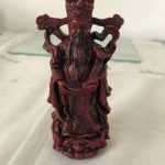 Chinese red figurine (possible Chess Piece?) RefDad-02