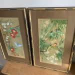 pair of chinese oriental original paintings pair of chinese oriental original paintings