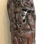 Antique Chinese Large Bamboo Carving Antique Chinese Large Bamboo Carving