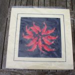 Vintage Oriental Koi Carp Orange Embroidery on Black Silk - Exquisite 1980s Vintage Oriental Koi Carp Orange Embroidery on Black Silk - Exquisite 1980s