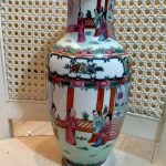 Antique Vintage Chinese Guang Cai Vase, 26cm