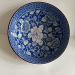 Vintage Oriental Rice Bowl. Blue And White Design Rice Bowl Vintage Oriental Rice Bowl. Blue And White Design Rice Bowl