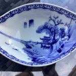 Blue & White Porcelain Dish Underglaze mark Blue & White Porcelain Dish Underglaze mark